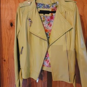 Black Rivet Leather Jacket. SIZE: medium. NWT